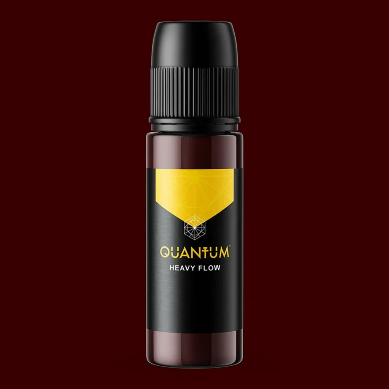 Tinta de tatuaje Quantum Gold Label, rojo amarronado: Heavy Flow