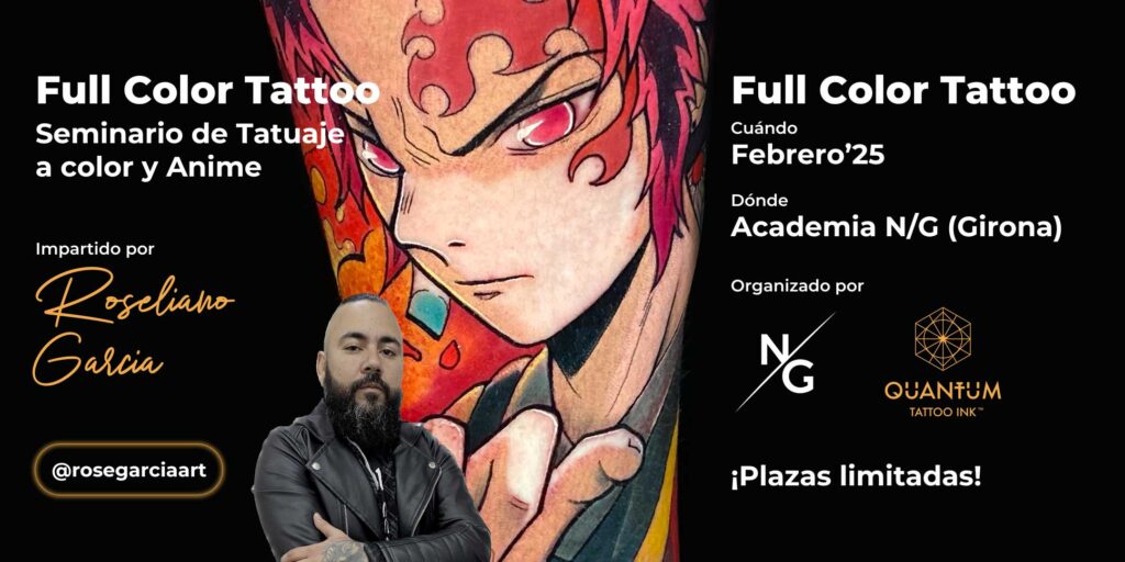 Full Color Tatoo. Seminario de tatuaje a color y Anime